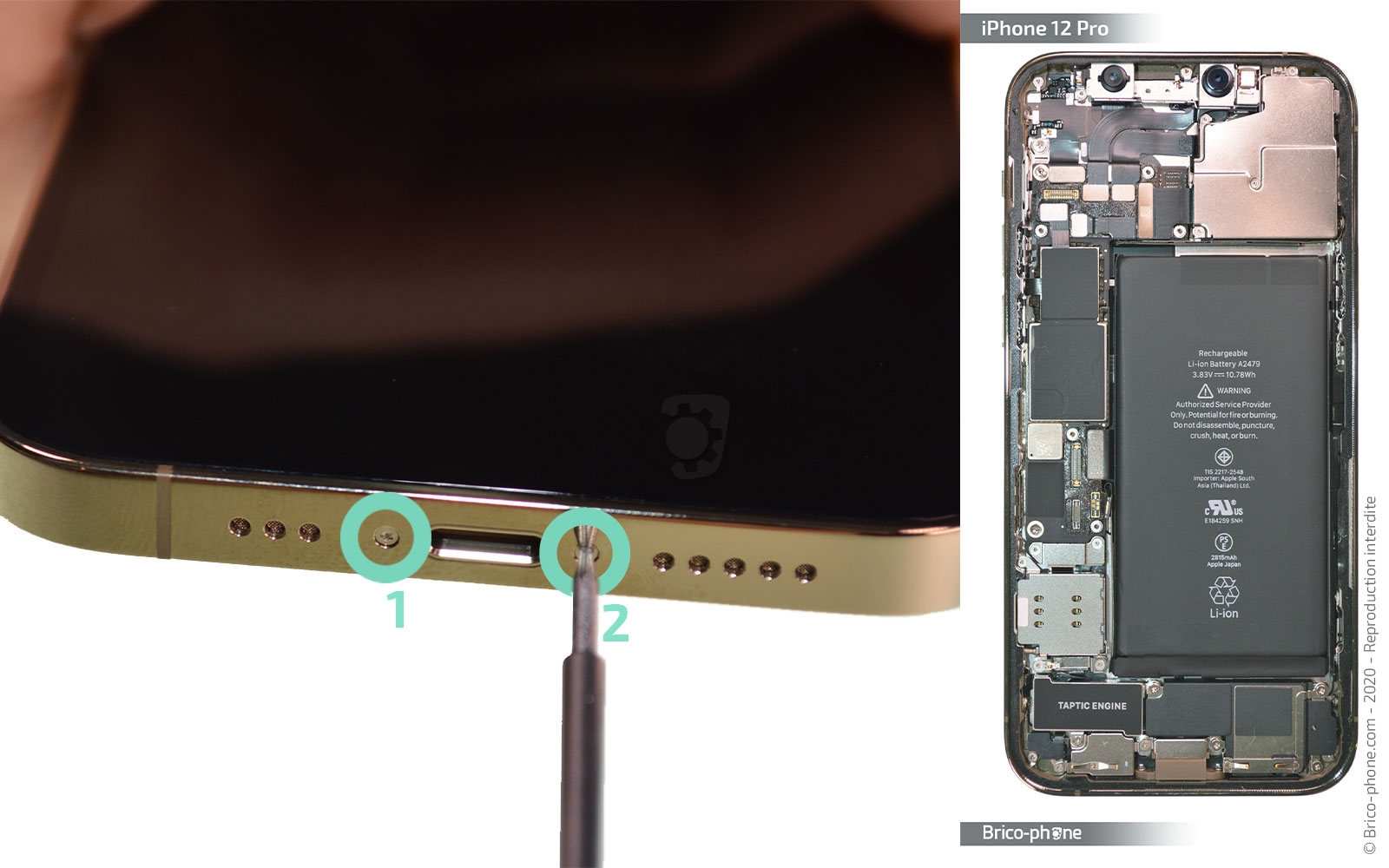 Changement du lecteur Sim sur iPhone 12 Pro photo 1