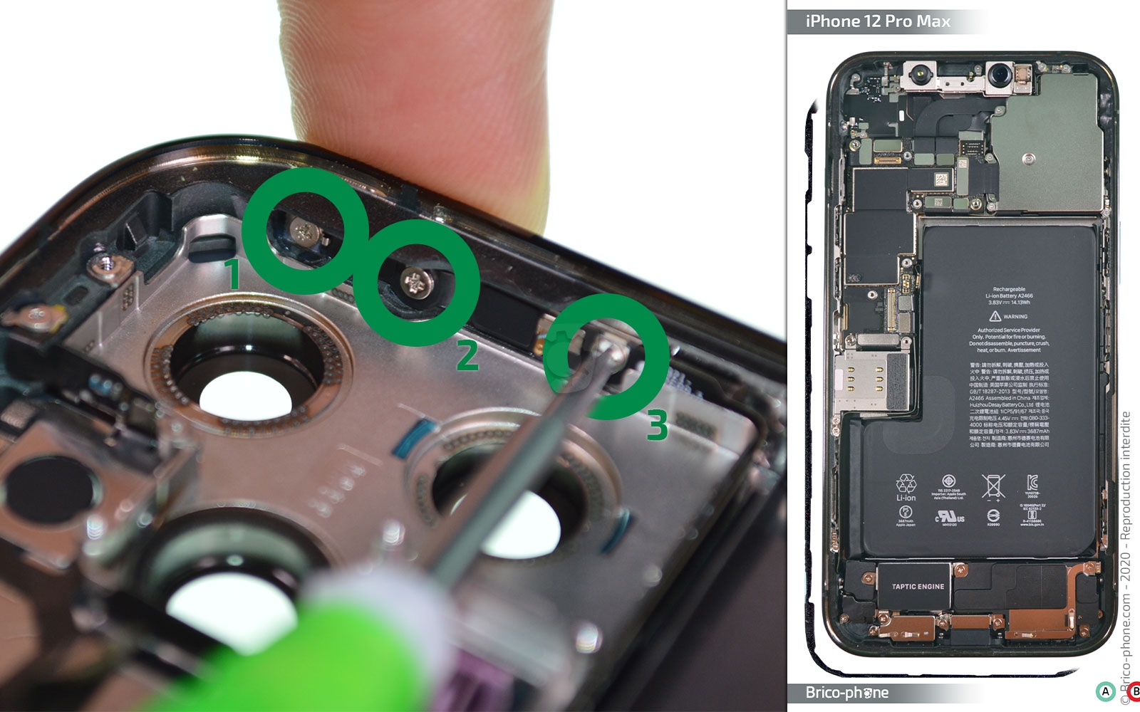 Démontage complet sur iPhone 12 Pro Max photo 1