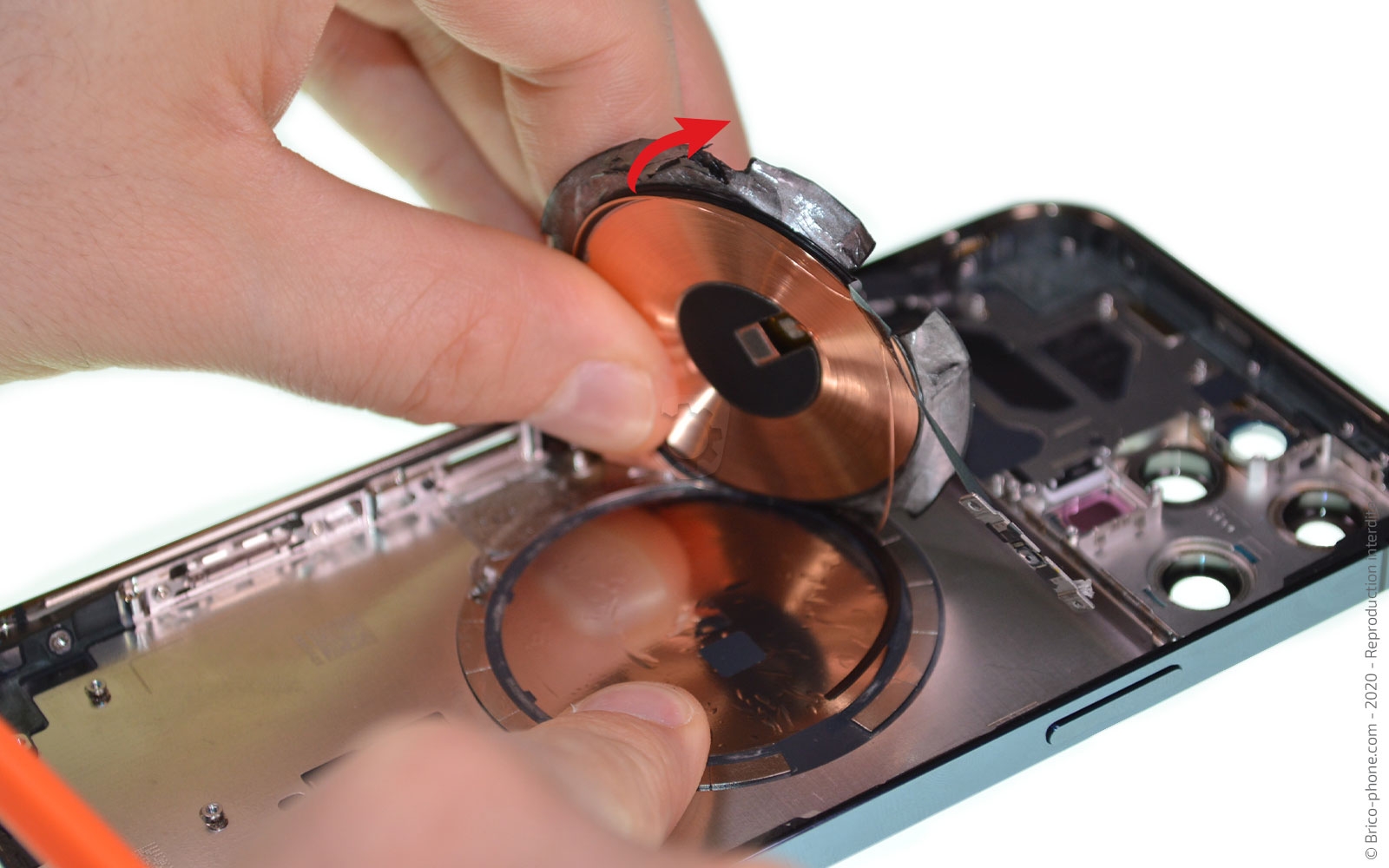 Nappe D'induction Pour Vibreur Et Bouton Volume IPhone 12 Pro Max - Avec Outils De Montage