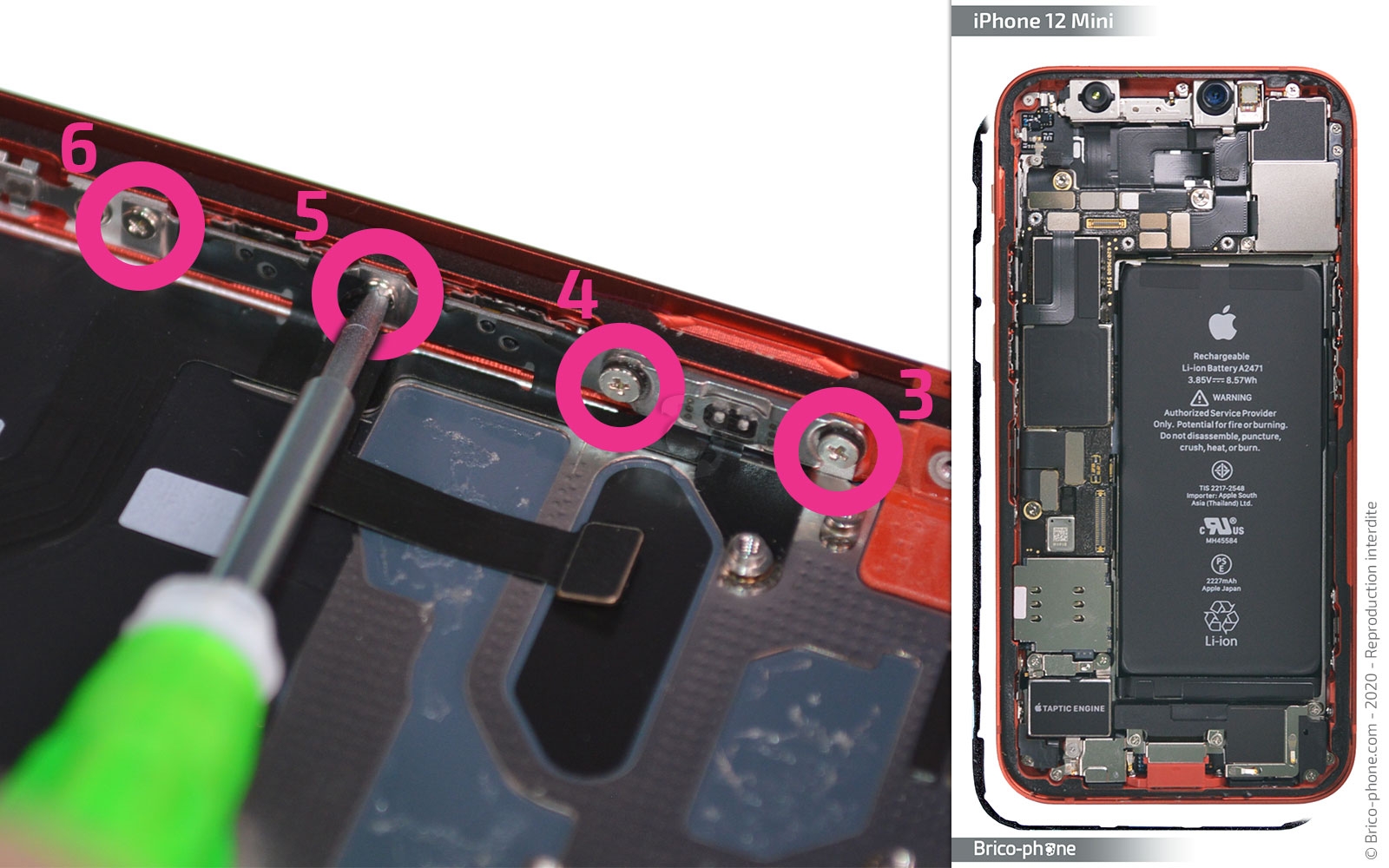 Vibreur Interne De Remplacement Pour IPhone 6 Plus - Câble Flexible, Pièce Neuve Générique