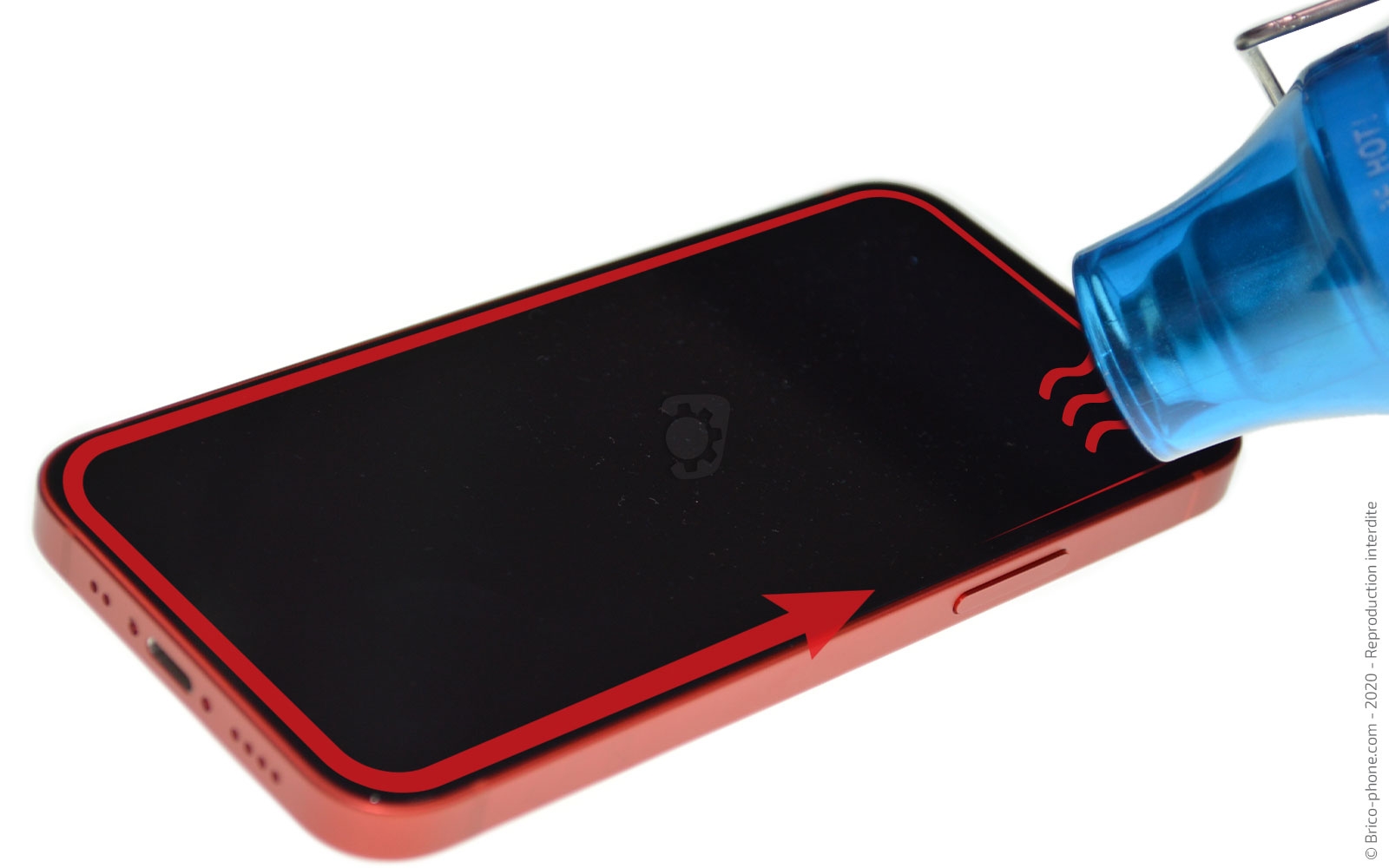 Changement du haut-parleur externe sur iPhone 12 Mini photo 2