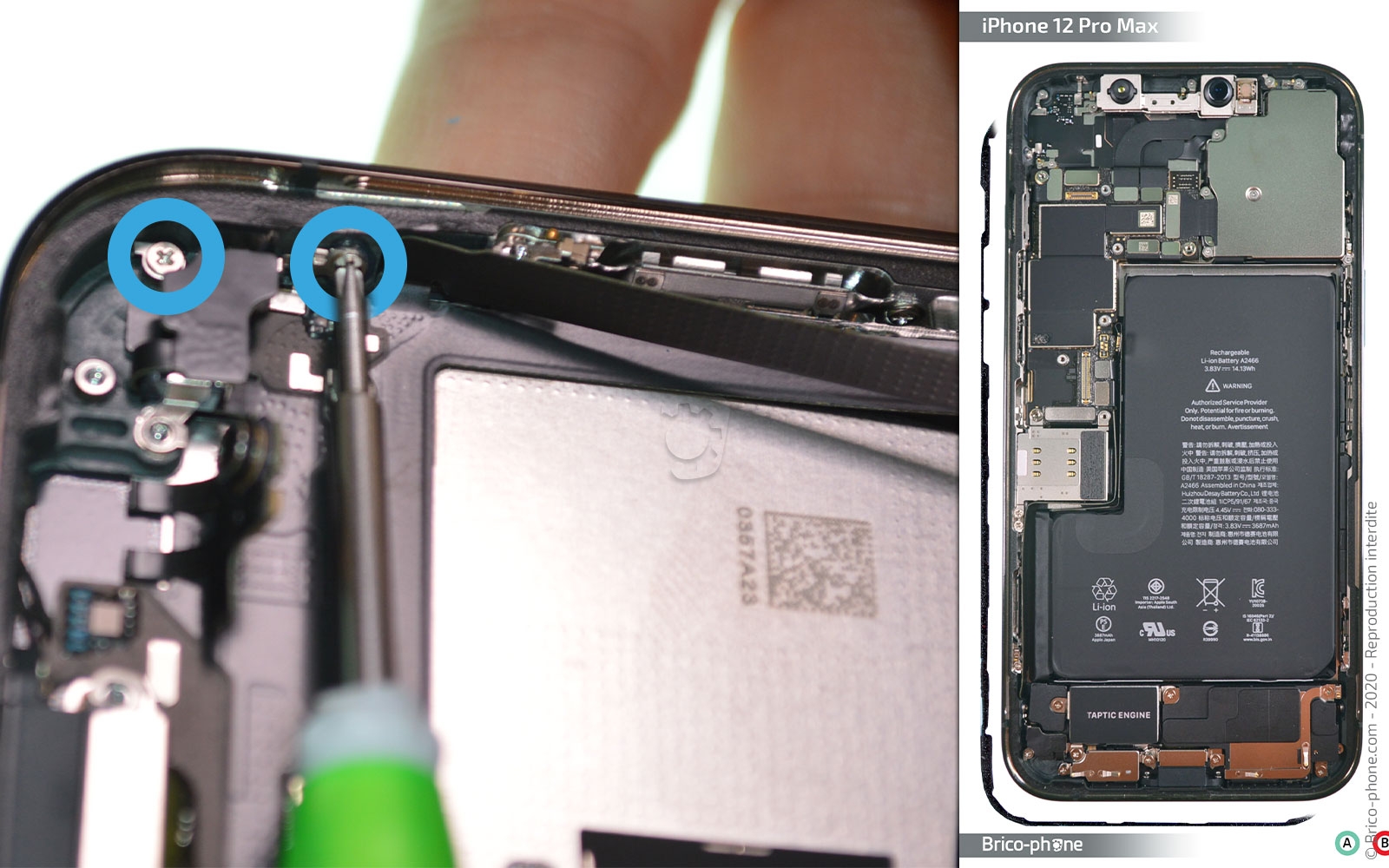 Changement du connecteur de charge sur iPhone 12 Pro Max photo 3