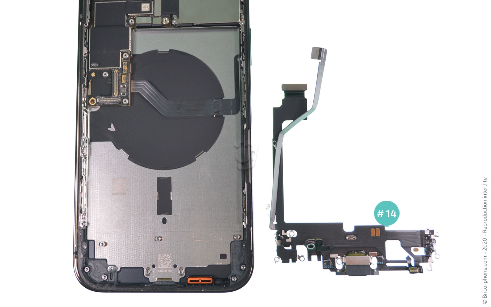 Changement du connecteur de charge sur iPhone 12 Pro Max photo 4