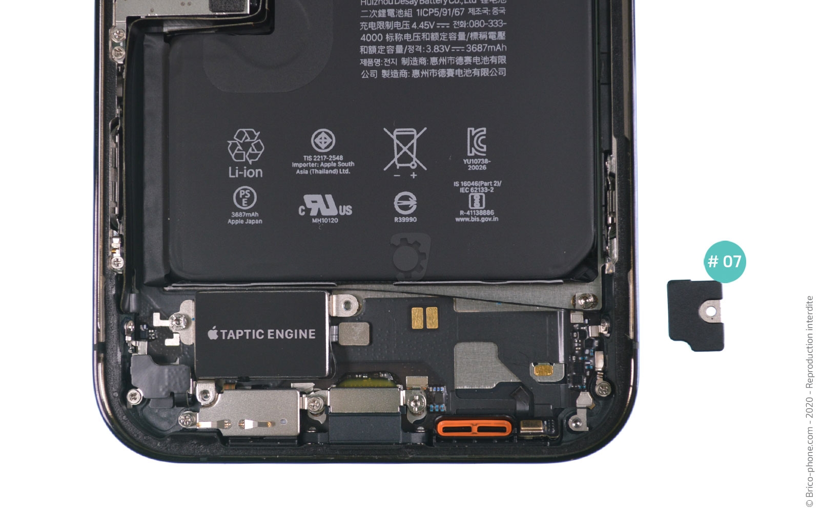 Changement du connecteur de charge sur iPhone 12 Pro Max photo 3