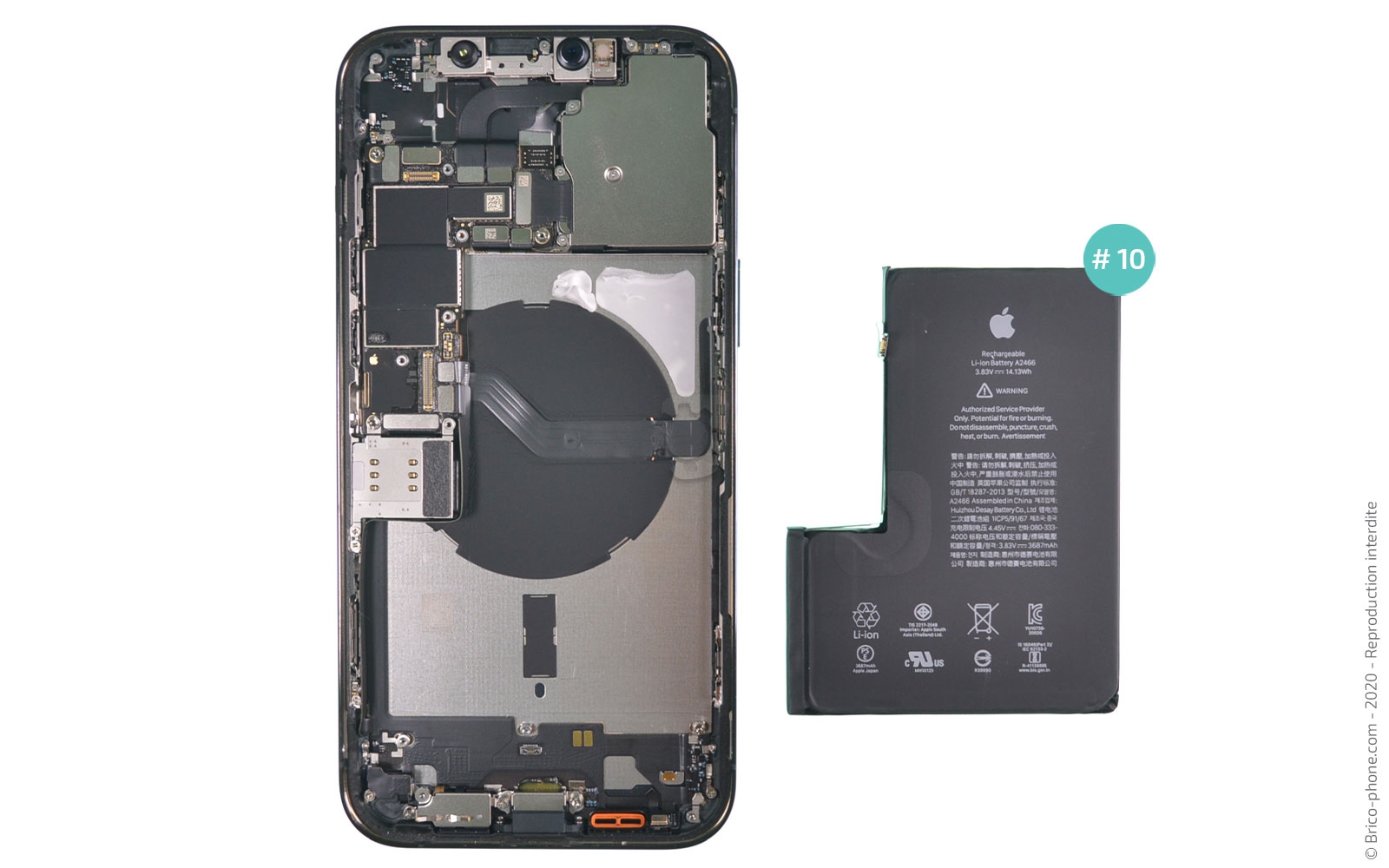 Changement du connecteur de charge sur iPhone 12 Pro Max photo 3