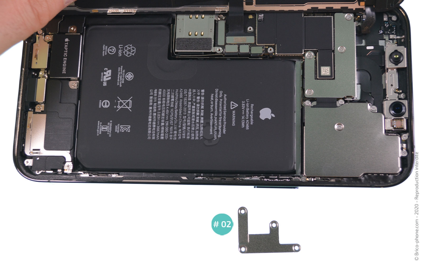 Changement du lecteur de carte SIM sur iPhone 12 Pro Max photo 3