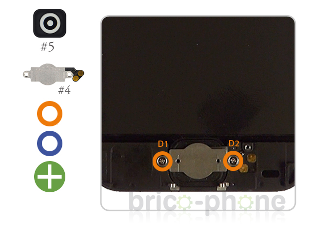 Changement de nappe bouton Home sur iPhone 5C photo 1