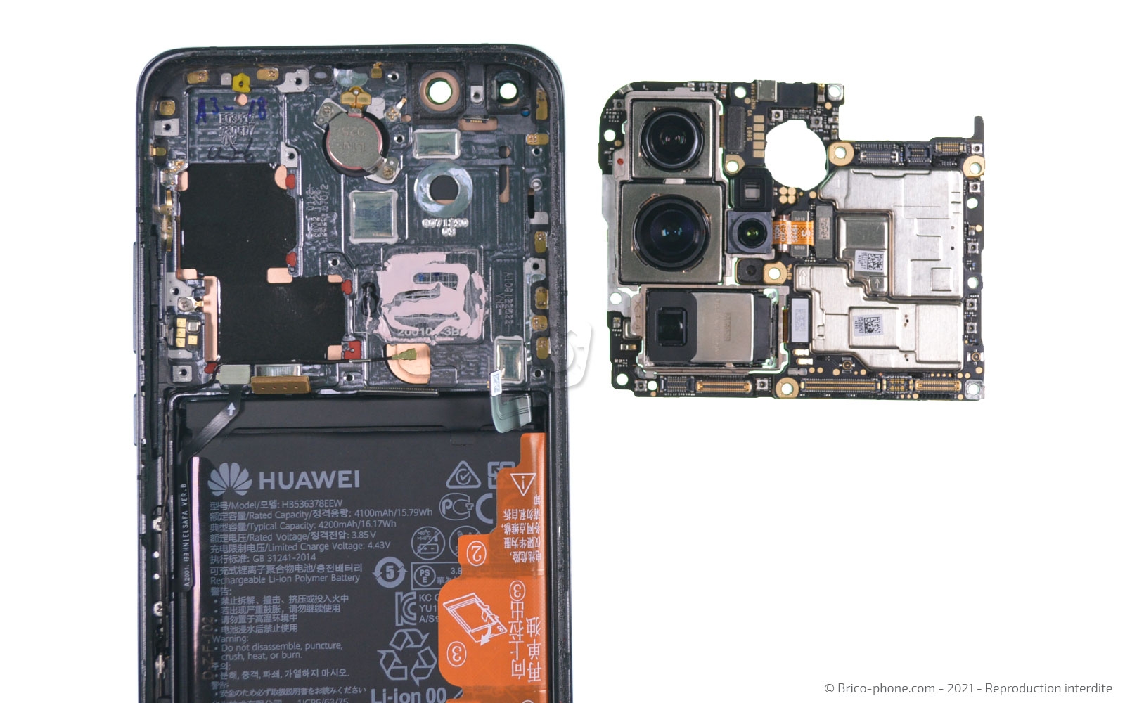 Démontage complet sur P40 Pro photo 2