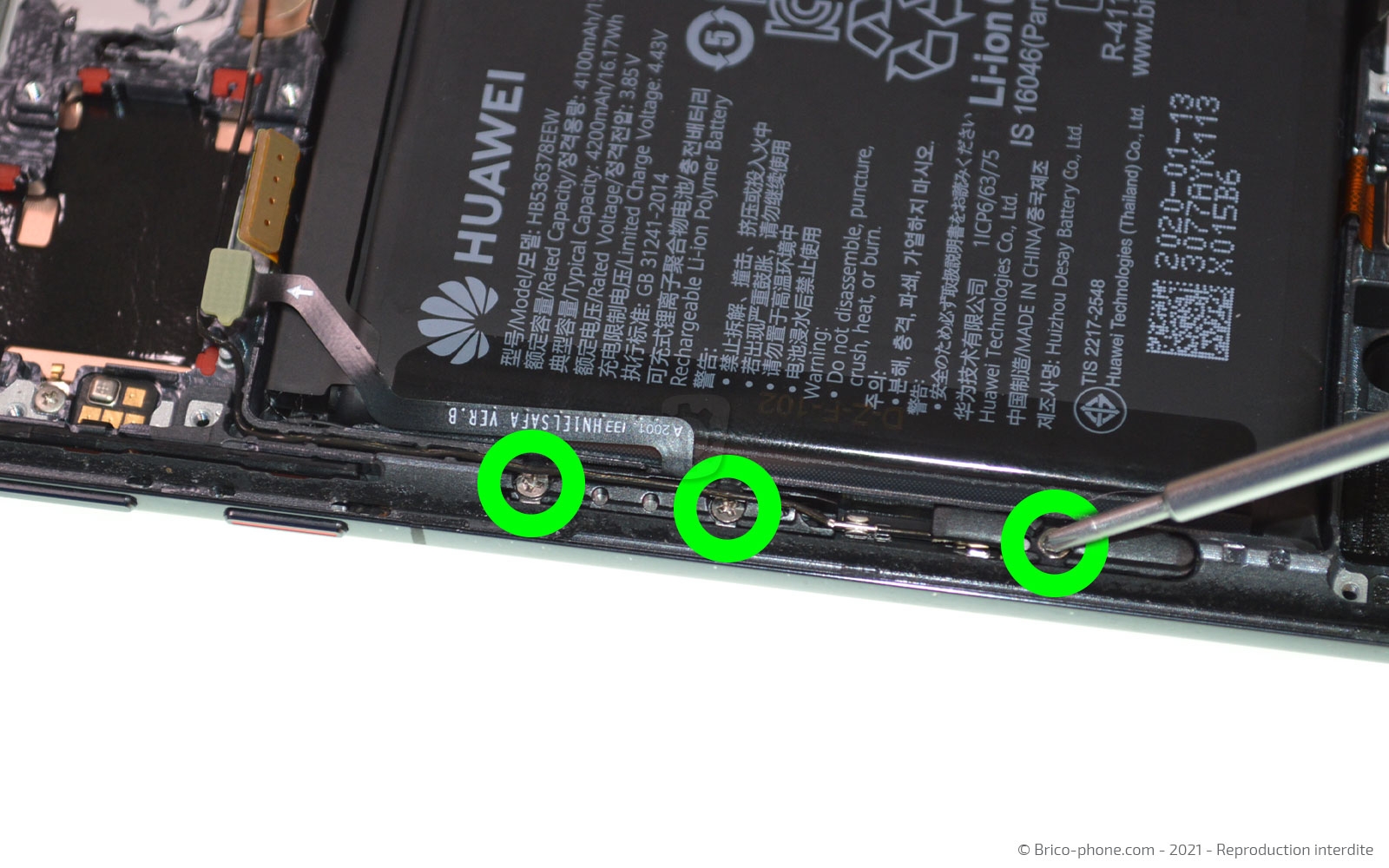 Démontage complet sur P40 Pro photo 3