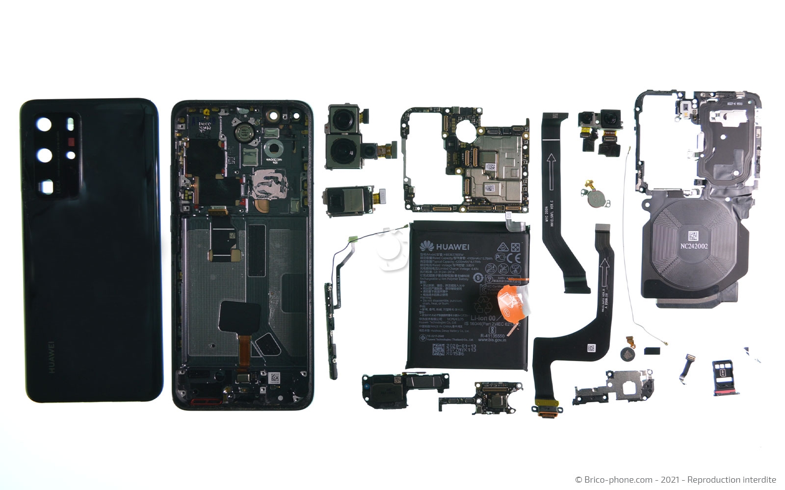 Démontage complet sur P40 Pro photo 1