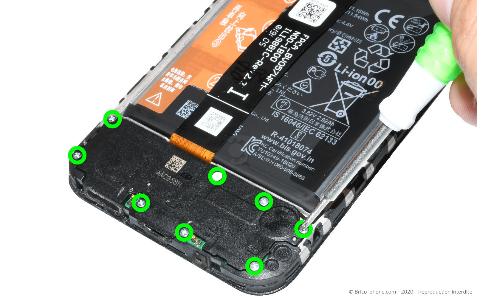 Changement du bloc écran sur Y5 2019 photo 1