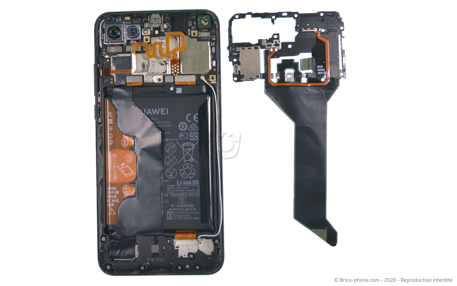 Démontage complet sur Honor View 20 photo 2