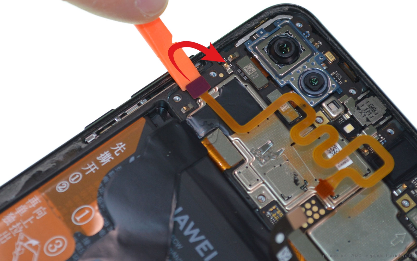 Changement d'écran (vitre + LCD) sur Honor View 20 photo 2