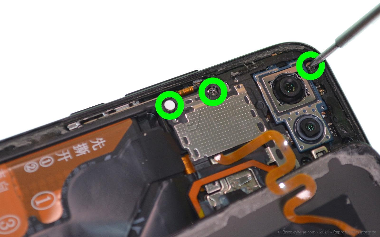 Changement d'écran (vitre + LCD) sur Honor View 20 photo 2