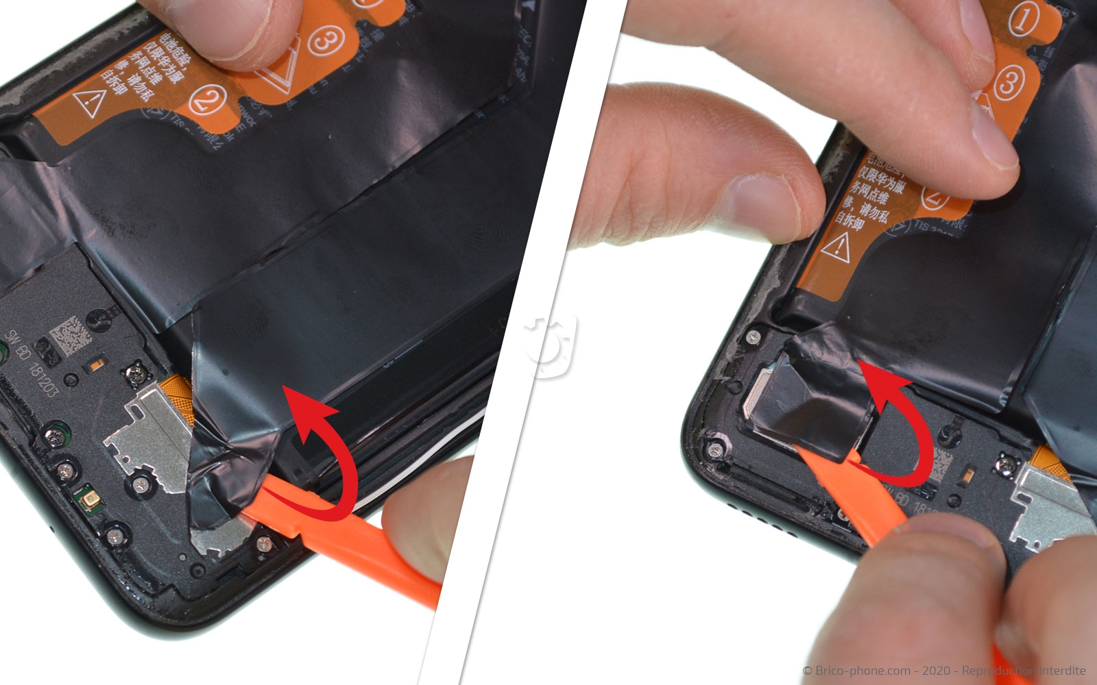 Changement d'écran (vitre + LCD) sur Honor View 20 photo 4