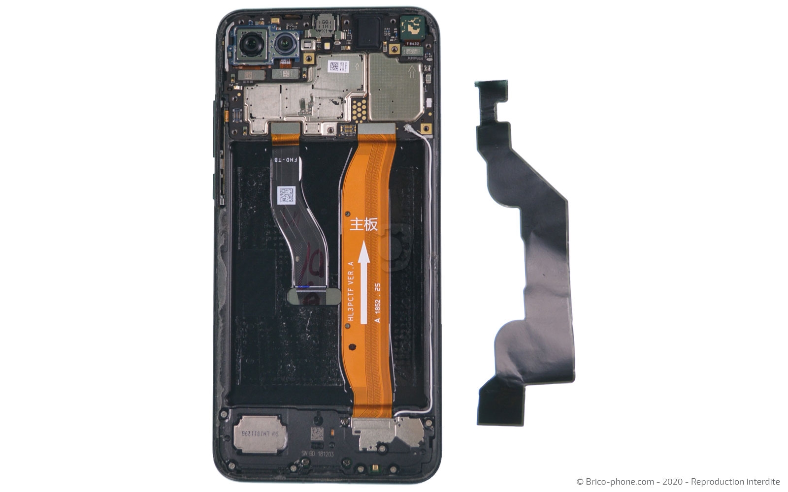 Changement d'écran (vitre + LCD) sur Honor View 20 photo 3