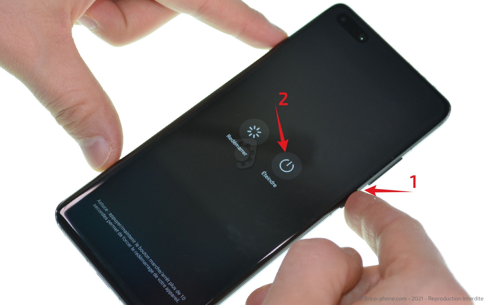 Changement du bloc écran avec batterie sur P40 Pro photo 1