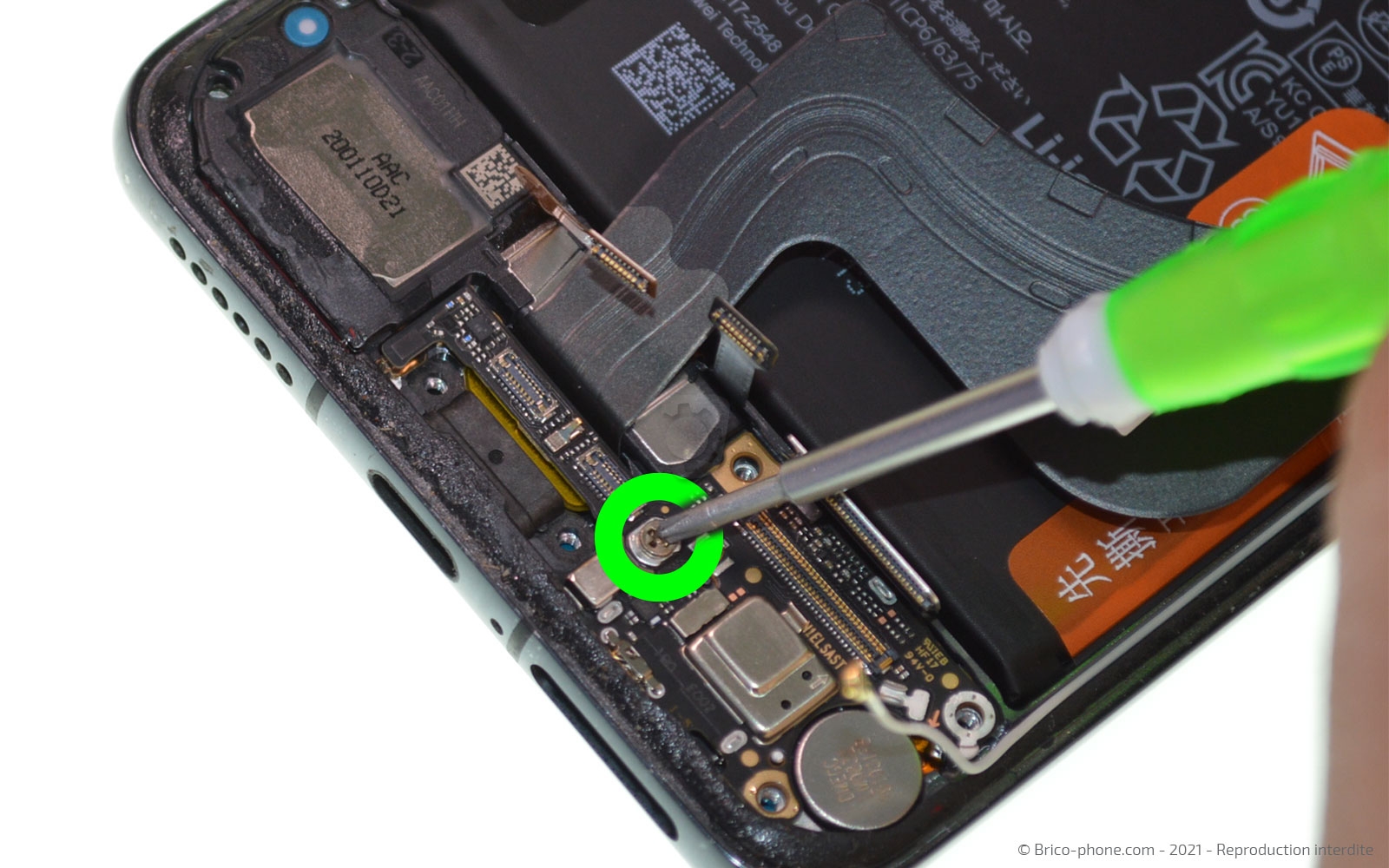 Changement du bloc écran avec batterie sur P40 Pro photo 2