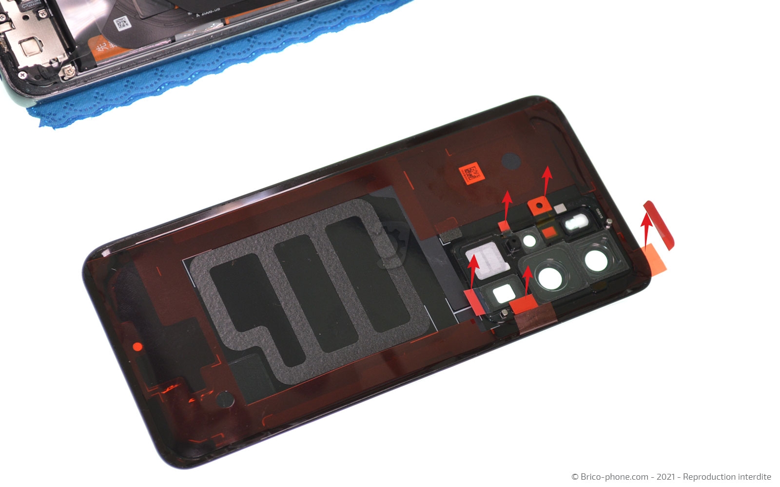 Changement de la vitre arrière  sur P40 Pro photo 1