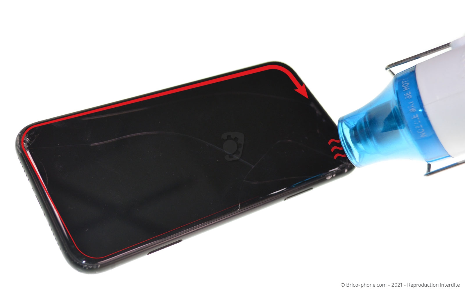 Changement de la coque arrière sur iPhone XR photo 3