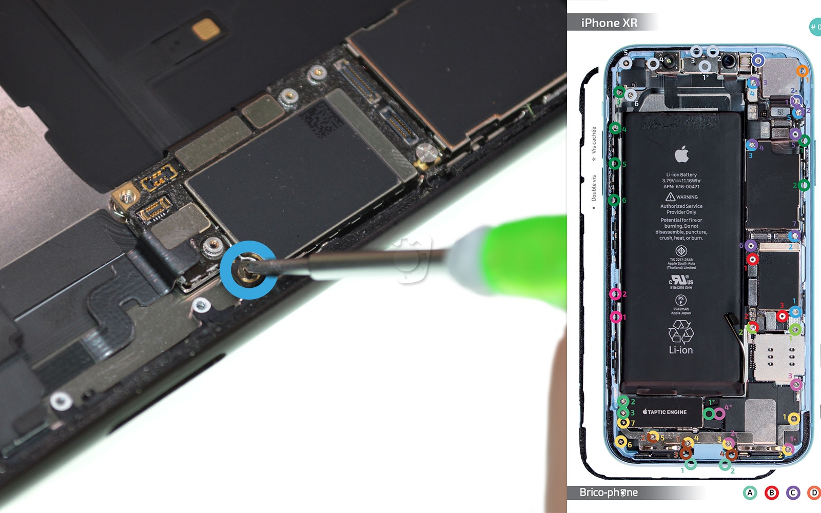 Changement de la coque arrière sur iPhone XR photo 1