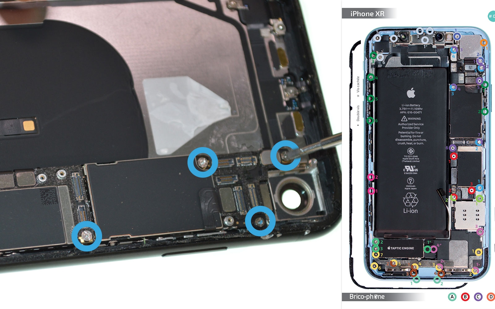 Changement de la coque arrière sur iPhone XR photo 2