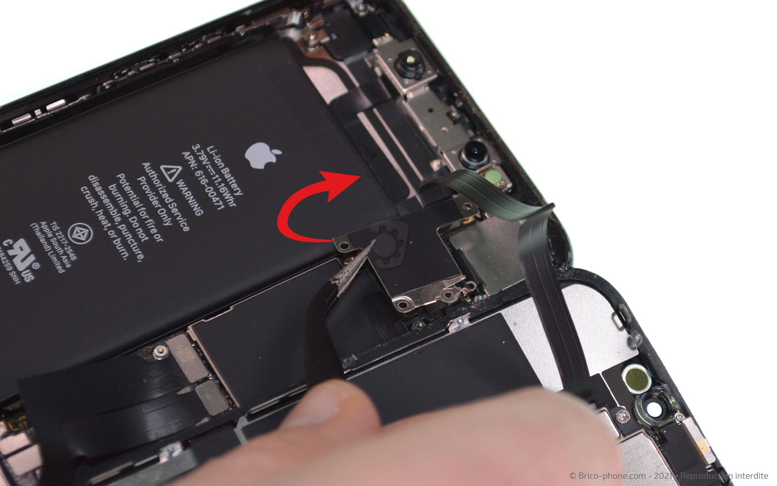 Changement de la coque arrière sur iPhone XR photo 4