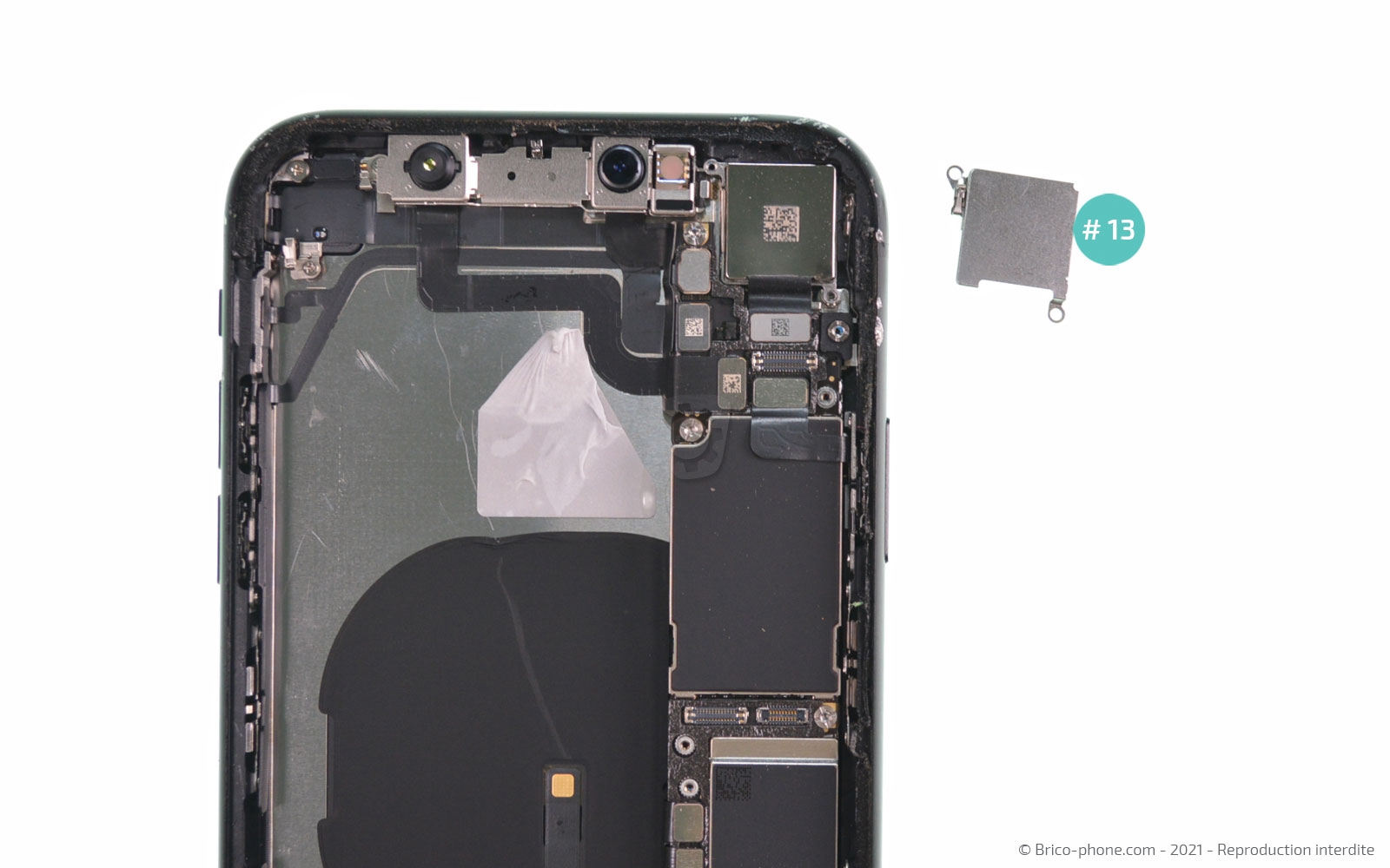 Changement de la coque arrière sur iPhone XR photo 4