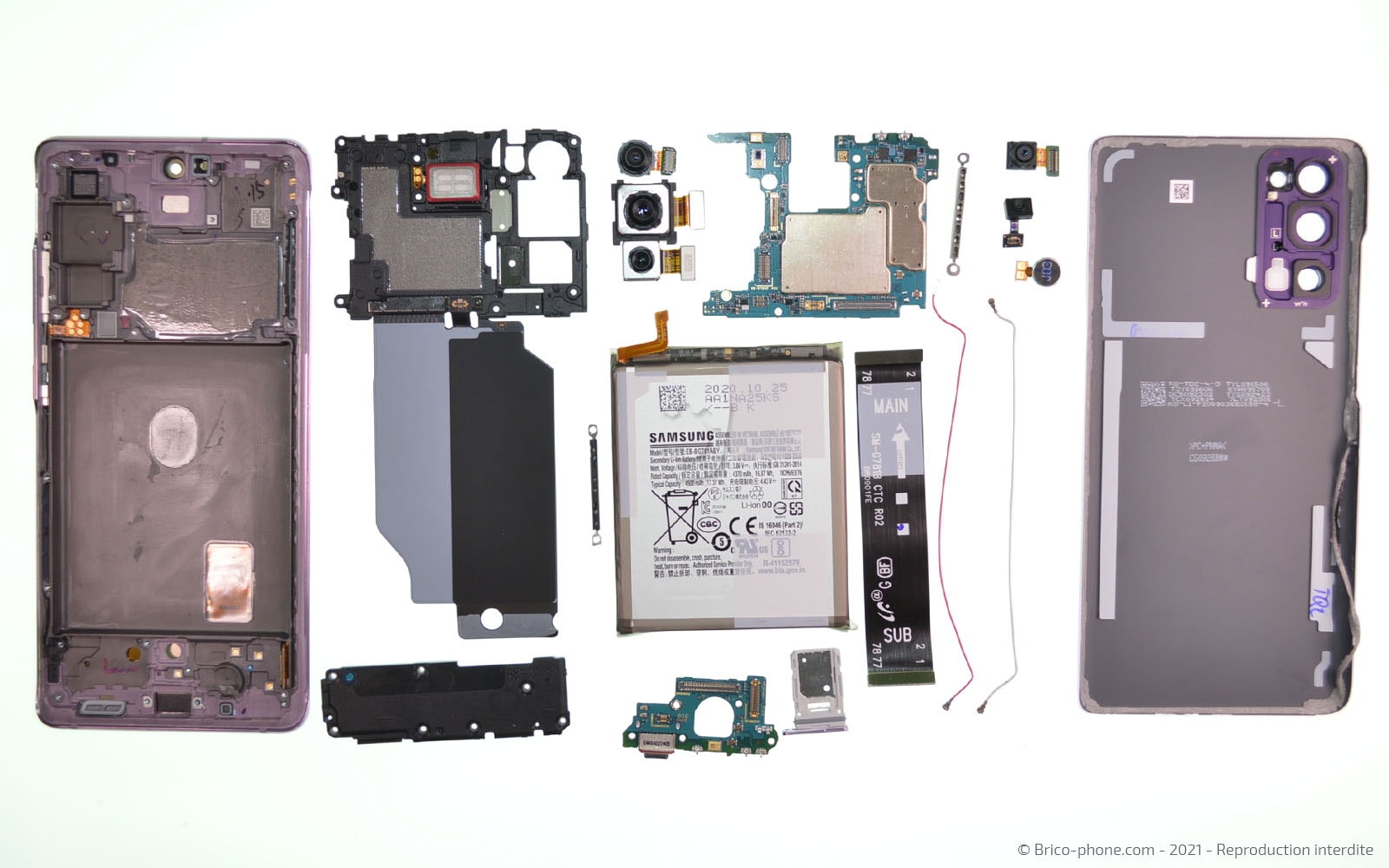 Démontage complet sur Galaxy S20 FE photo 1