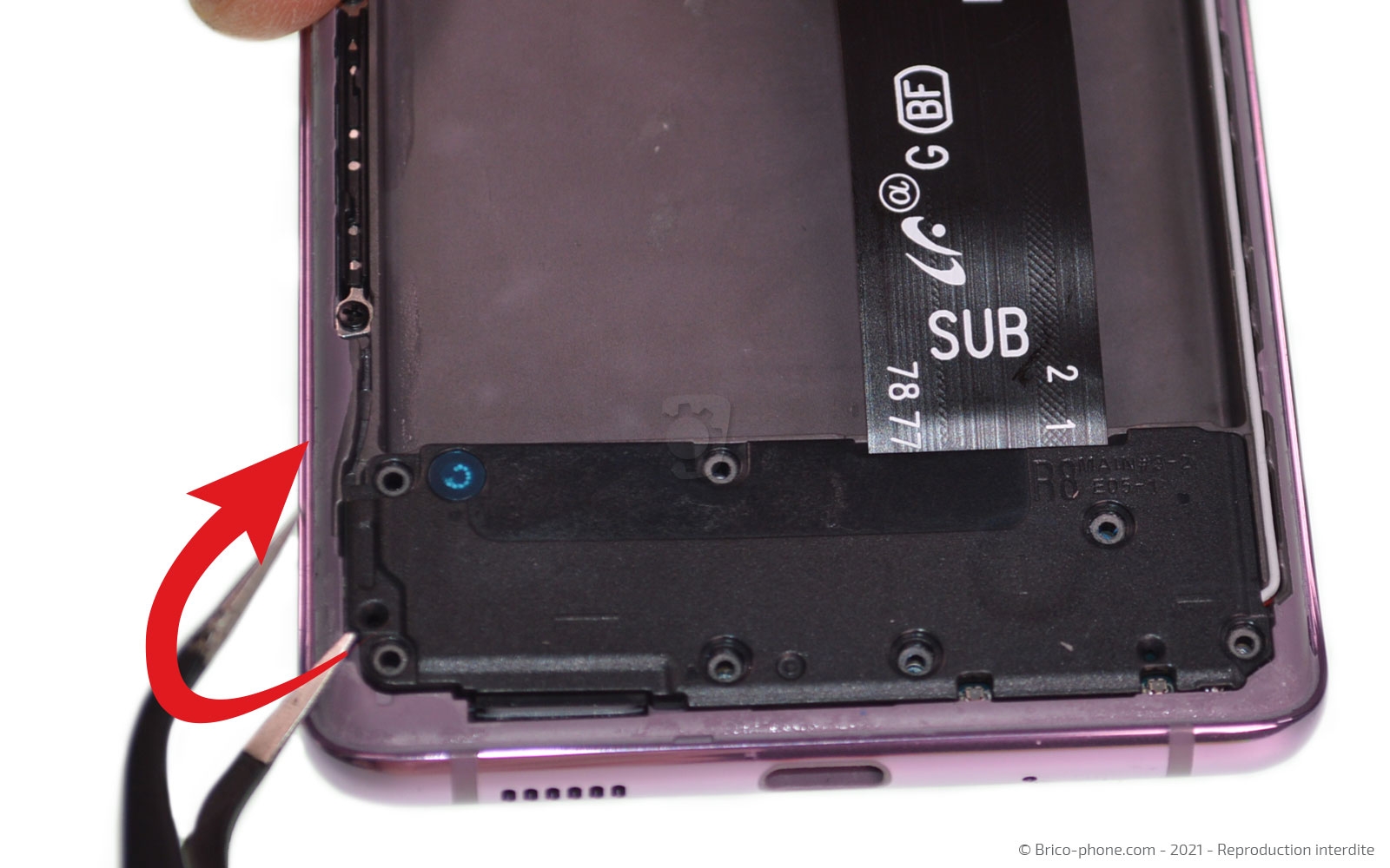 Démontage complet sur Galaxy S20 FE photo 2