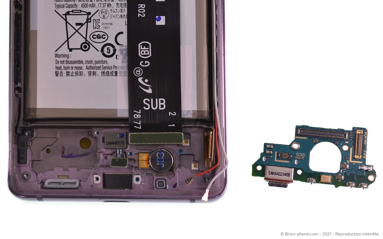 Changement du connecteur de charge sur Galaxy S20 FE photo 3