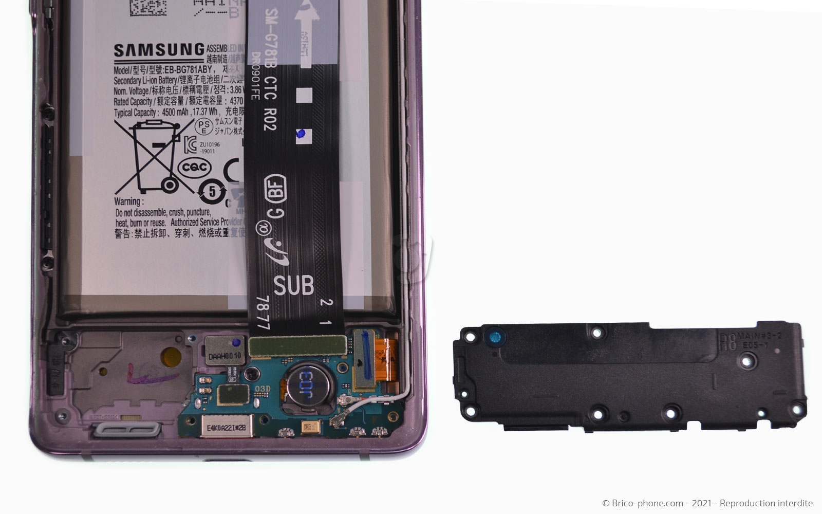 Changement du connecteur de charge sur Galaxy S20 FE photo 3