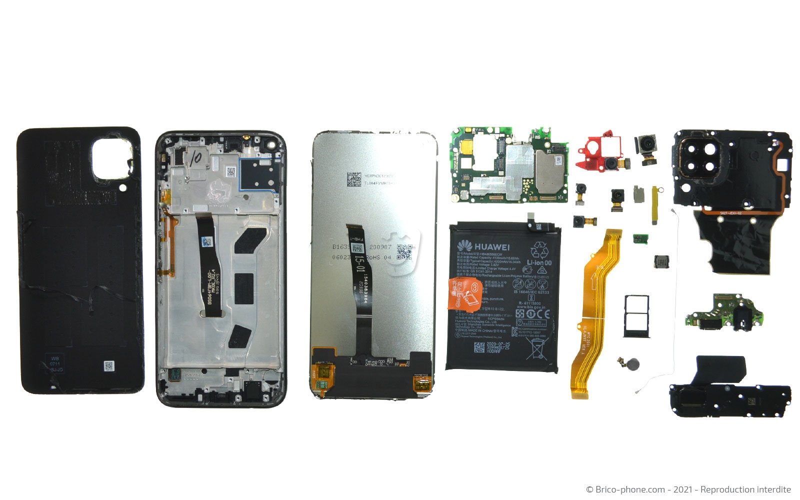 Démontage complet sur P40 Lite photo 1