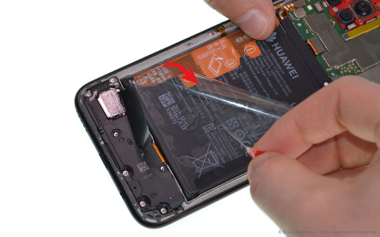 Changement de batterie sur P40 Lite photo 2