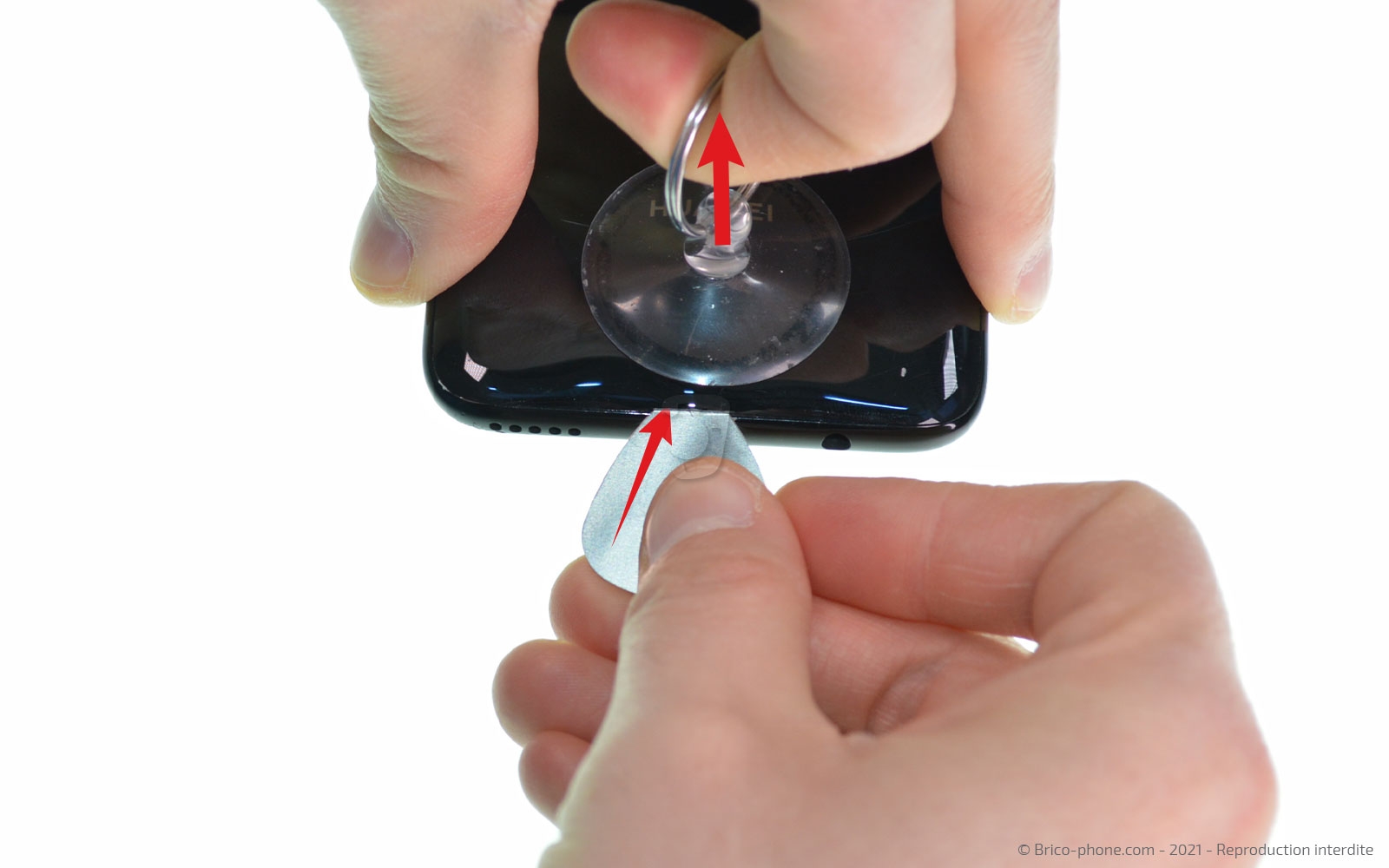 Changement de la vitre arrière  sur P40 Lite photo 3