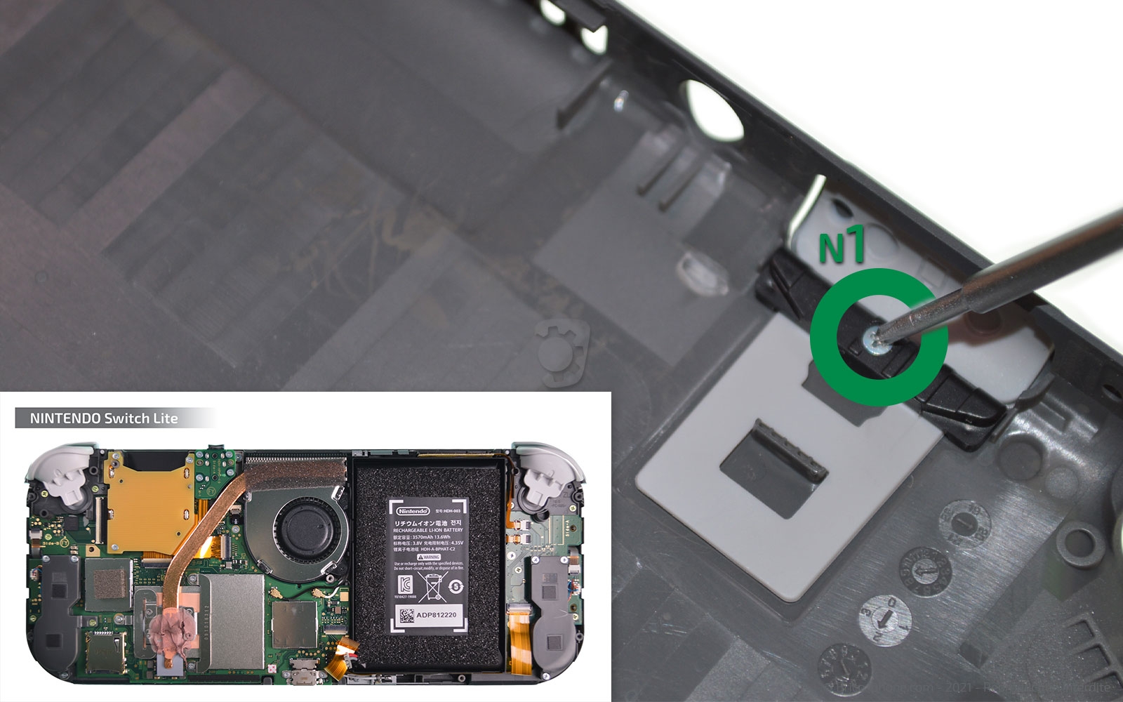 Démontage complet sur Switch Lite photo 1