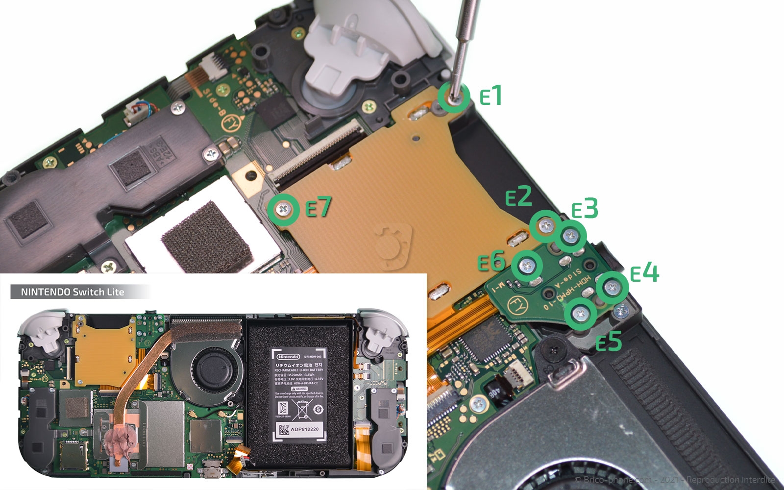 Démontage complet sur Switch Lite photo 1