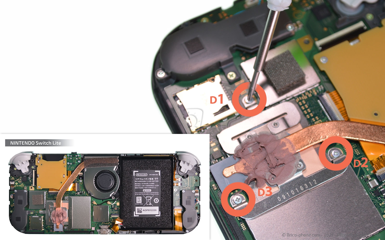 Démontage complet sur Switch Lite photo 1