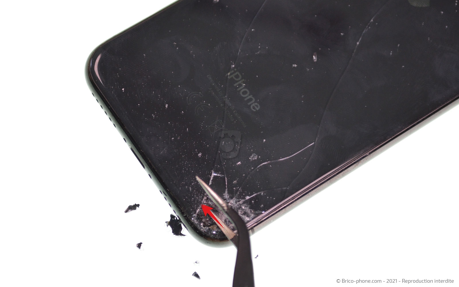 Changement de la vitre arrière sur iPhone X photo 1