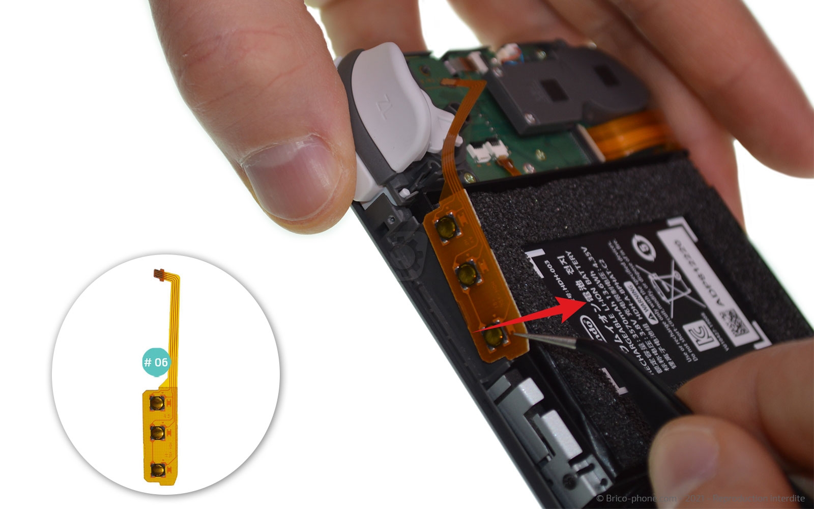 Changement de la vitre tactile ou du LCD  sur Switch Lite photo 3