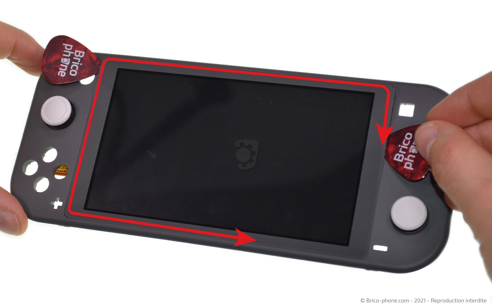 Changement de la vitre tactile ou du LCD  sur Switch Lite photo 3