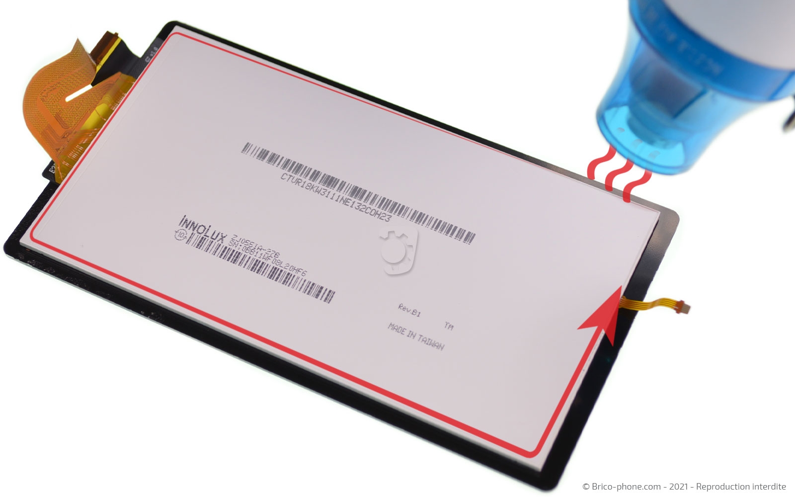 Changement de la vitre tactile ou du LCD  sur Switch Lite photo 1