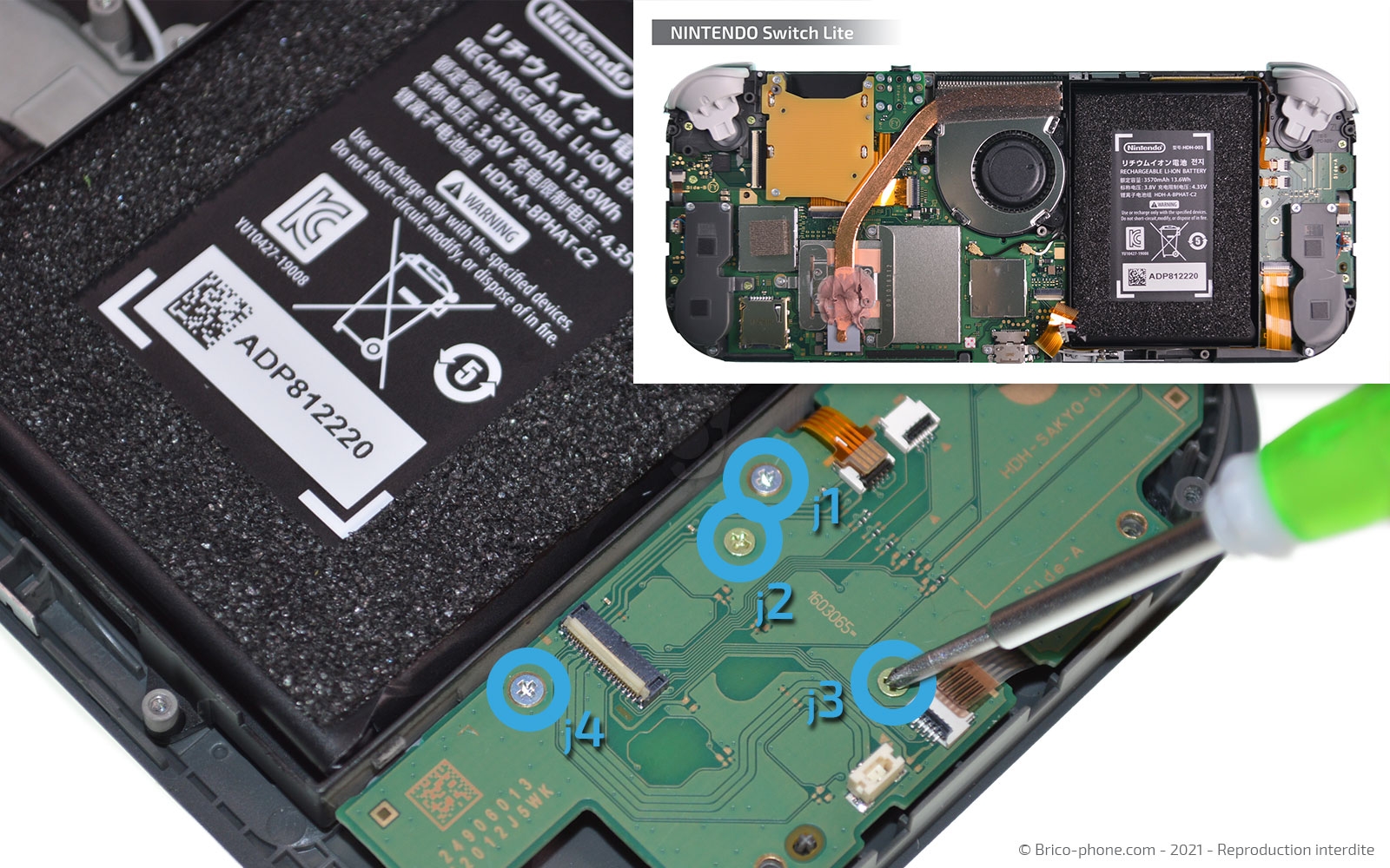 Changement de la vitre tactile ou du LCD  sur Switch Lite photo 1