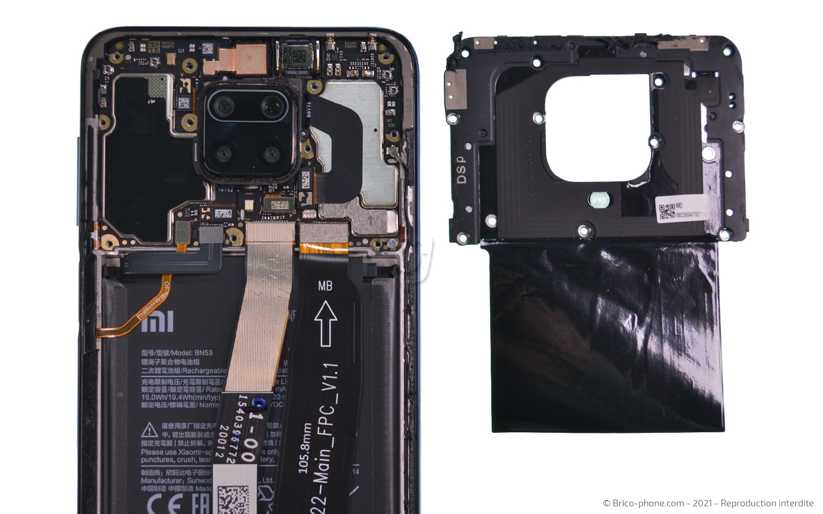 Démontage complet sur Redmi Note 9 Pro photo 3