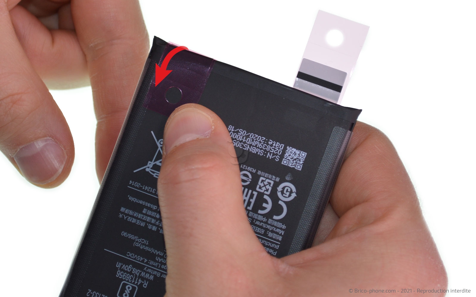 Changement de batterie sur Redmi Note 9 Pro photo 3