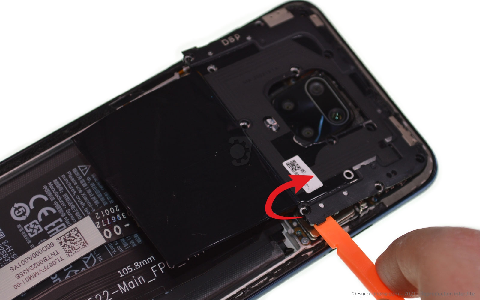 Changement de batterie sur Redmi Note 9 Pro photo 2