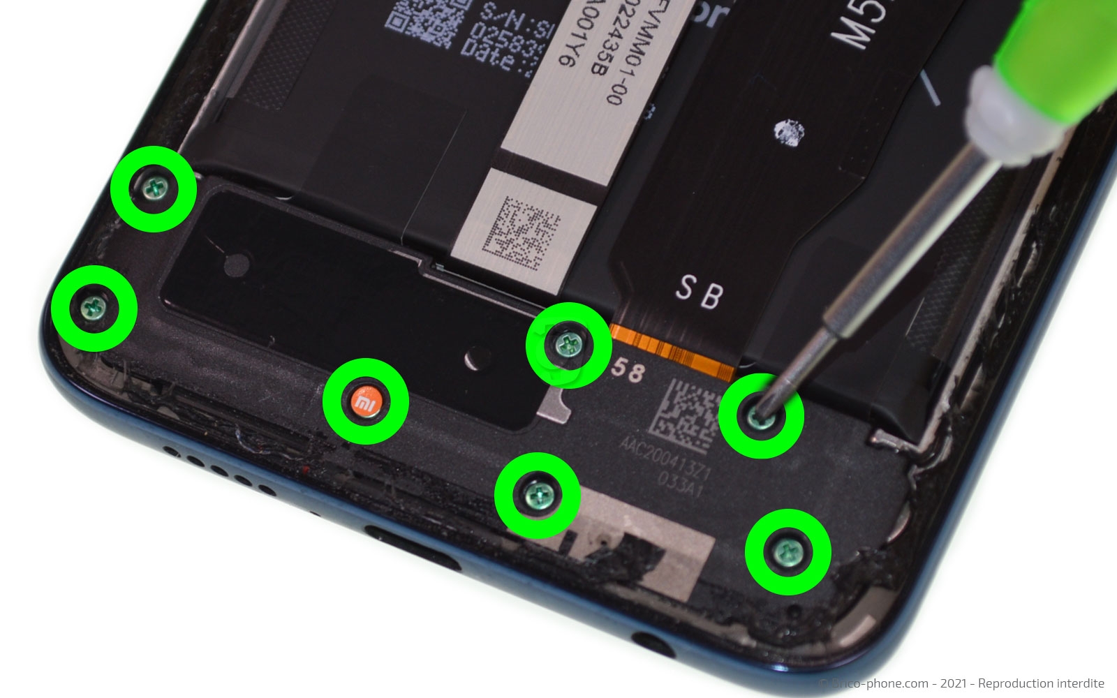 Changement d'écran (vitre + LCD) sur Redmi Note 9 Pro photo 1