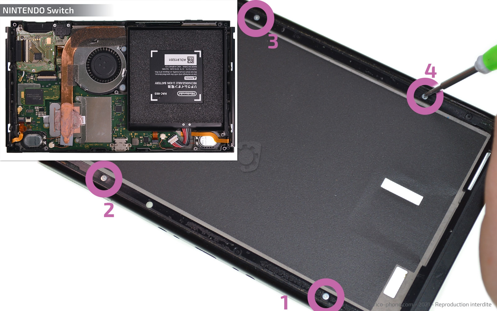 Démontage complet sur Switch photo 2