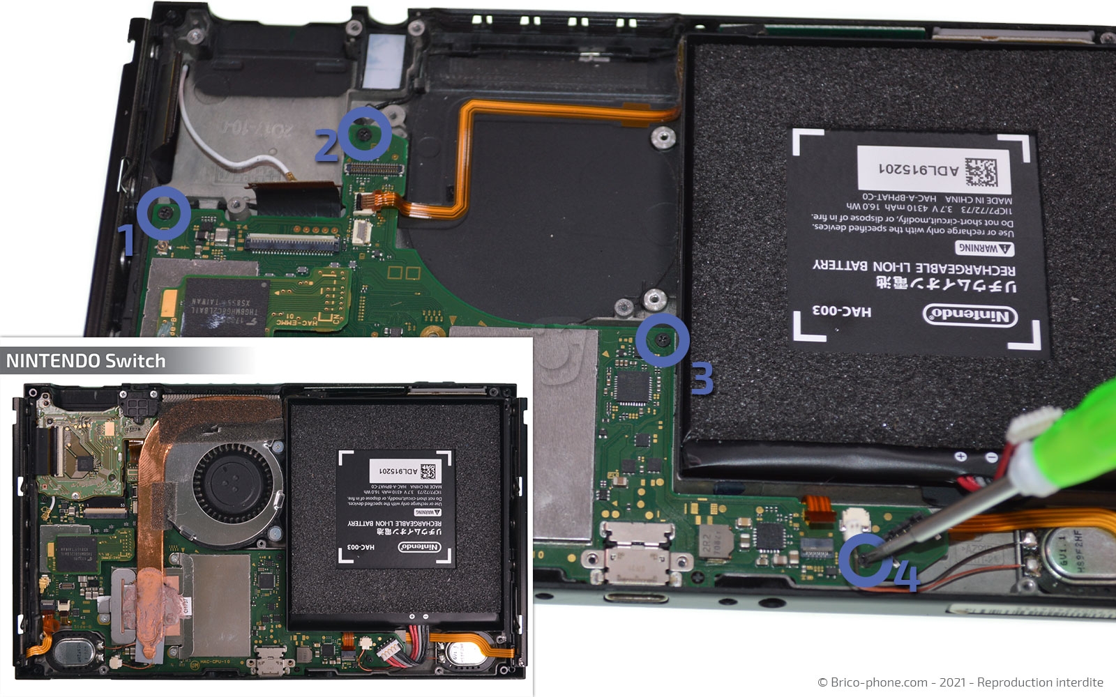 Démontage complet sur Switch photo 1