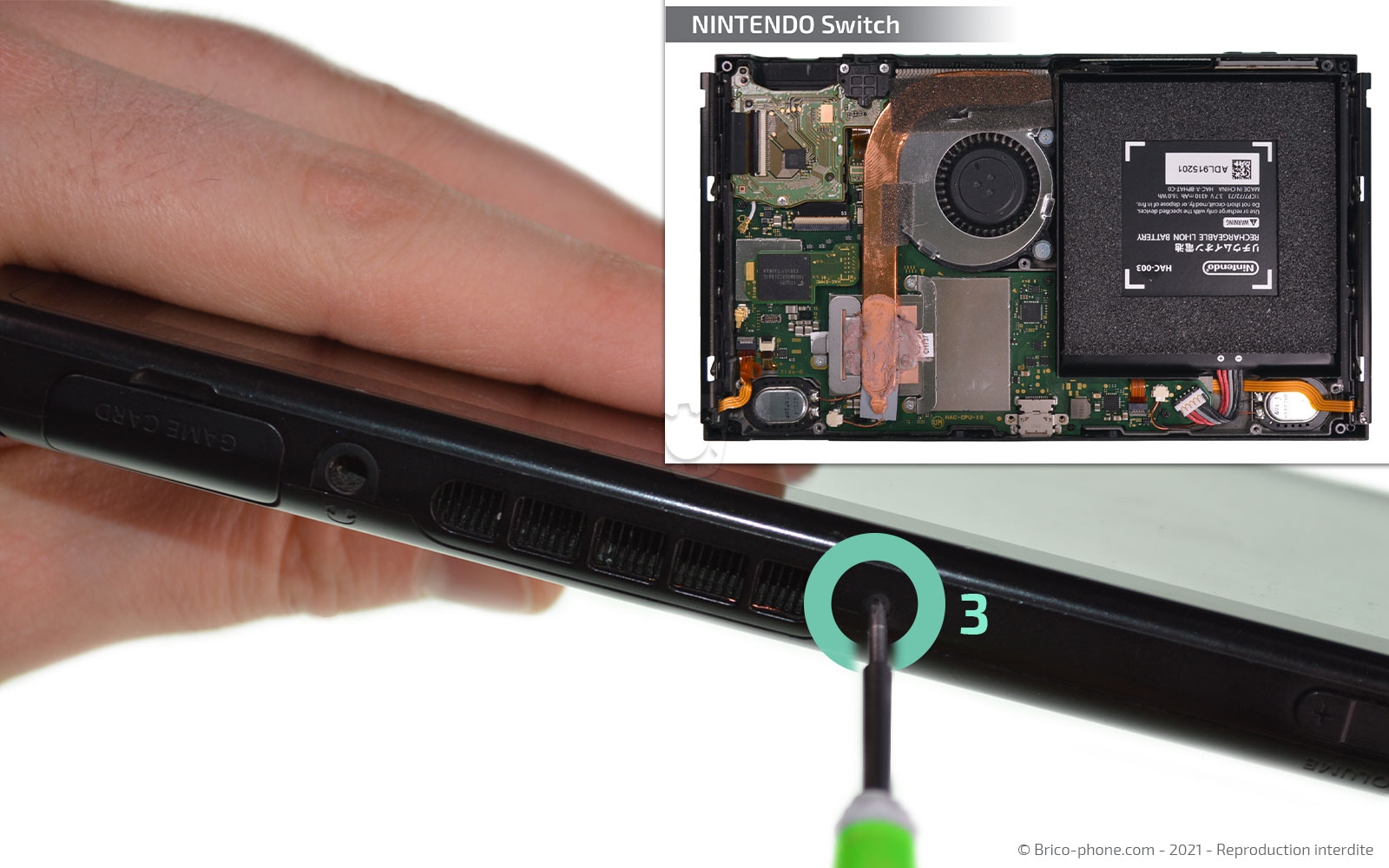 Démontage complet sur Switch photo 3